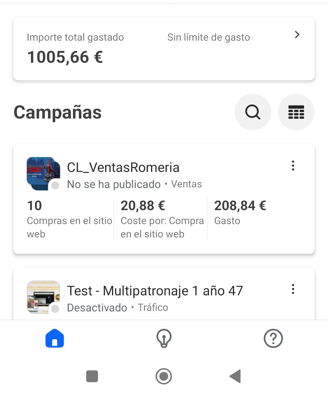 Campañas en Meta