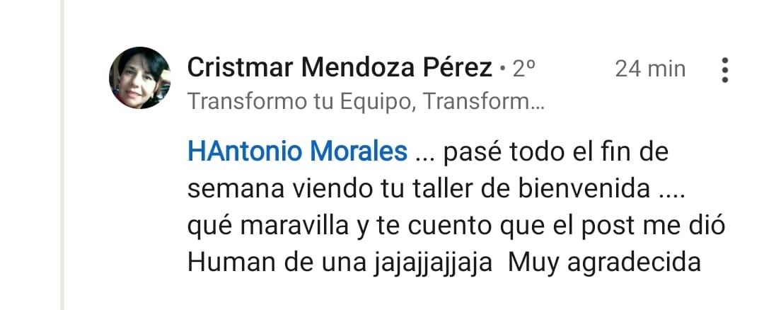 Testimonio de Cristmar Mendoza Pérez sobre StorIAtelling