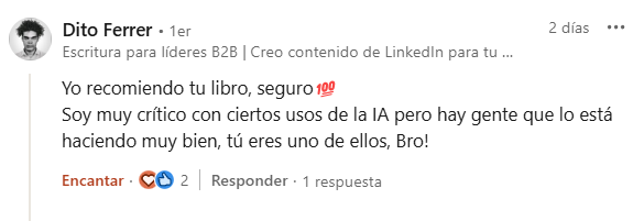 Testimonio de Dito Ferrer sobre StorIAtelling